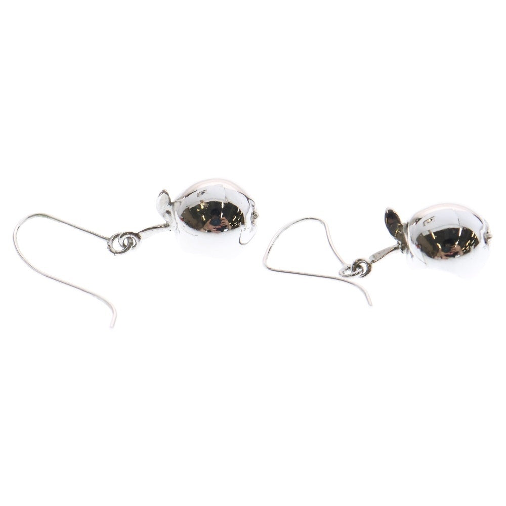 DIOR(ディオール) リンゴ ラインストーン ピアス メタル シルバー アクセサリー