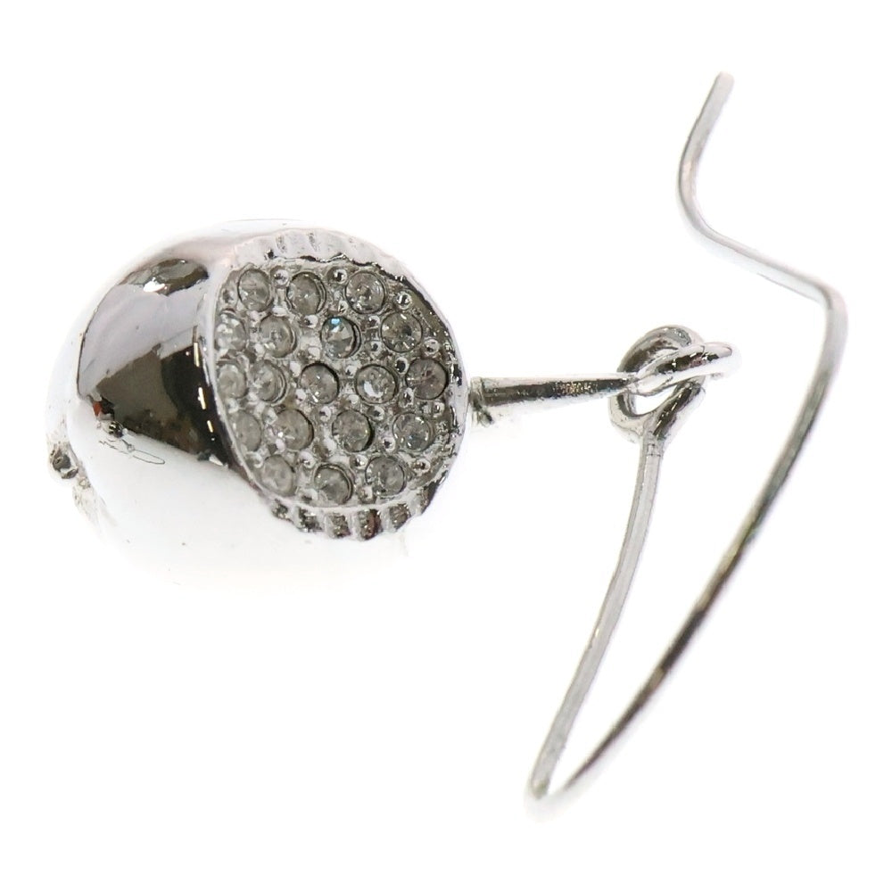 DIOR(ディオール) リンゴ ラインストーン ピアス メタル シルバー アクセサリー