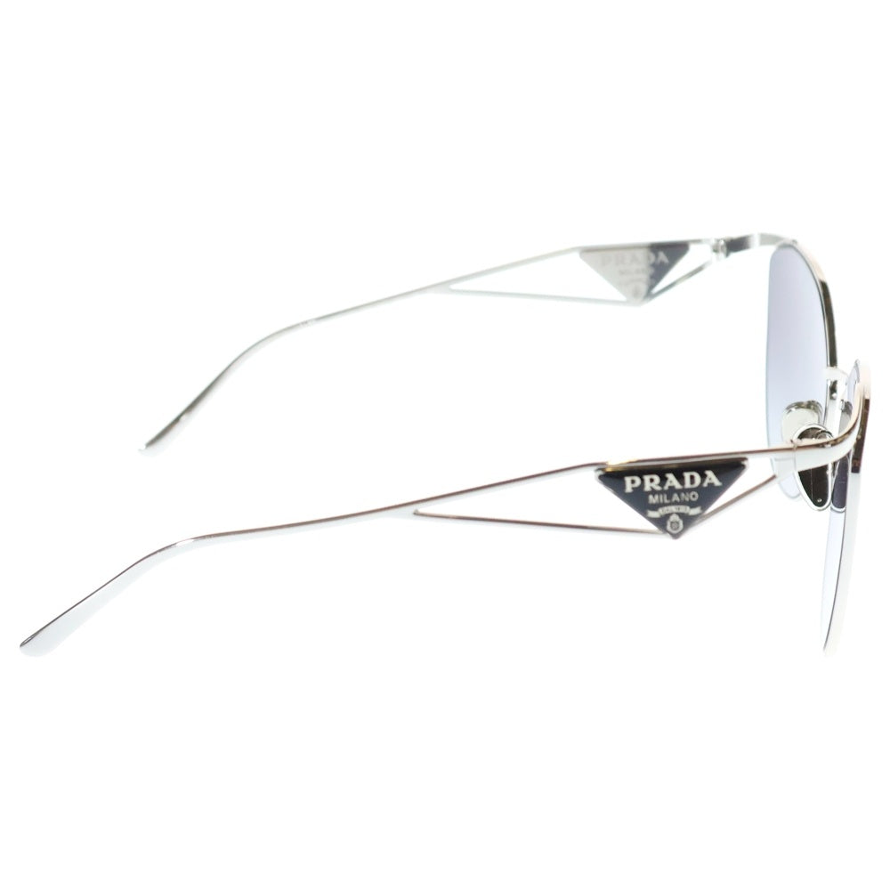 PRADA(プラダ) サングラス キャットアイ ブラック シルバー トライアングルロゴ アイウェア
