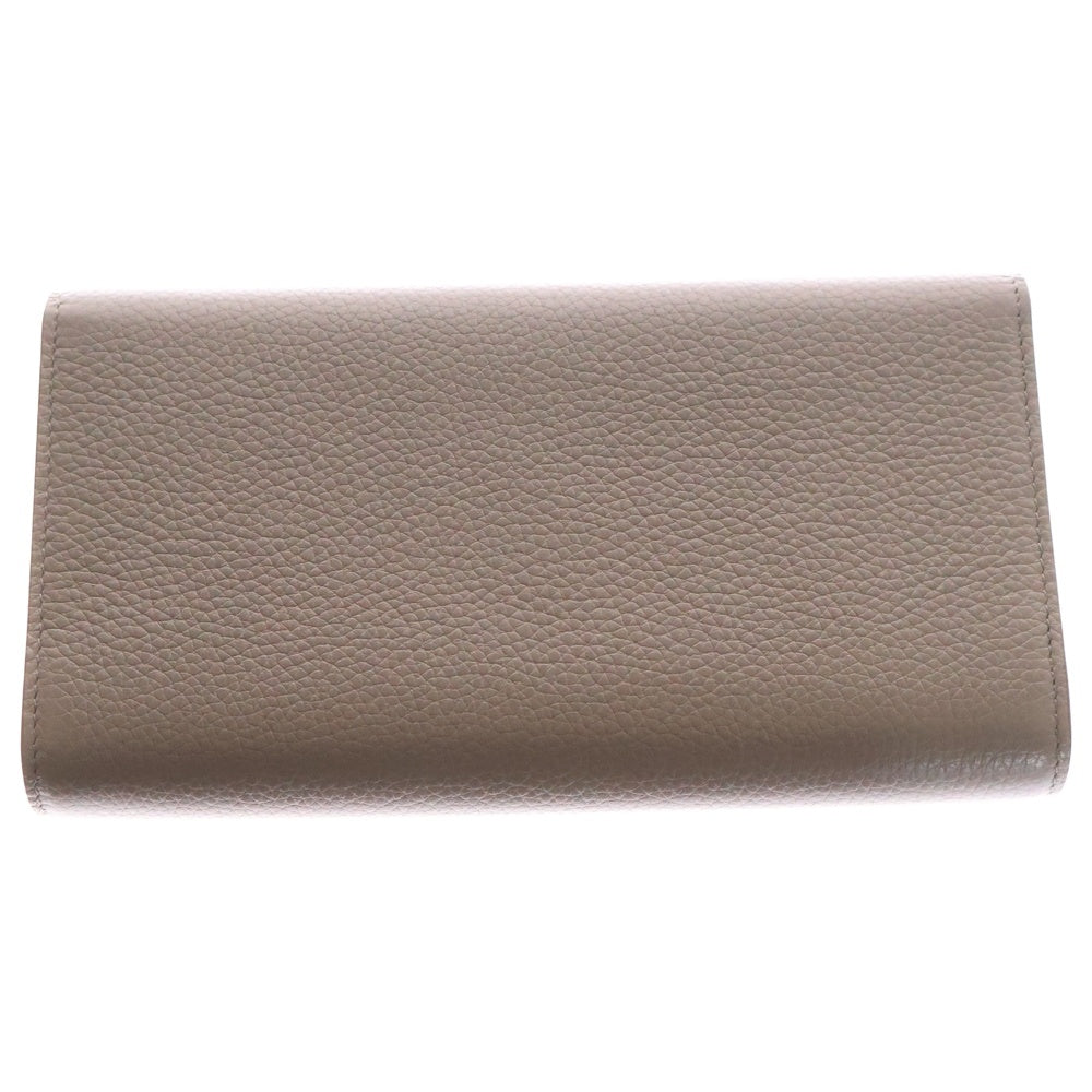 miumiu(ミュウミュウ) ヴィッテロダイノ ロングウォレット ベージュ レザー 長財布