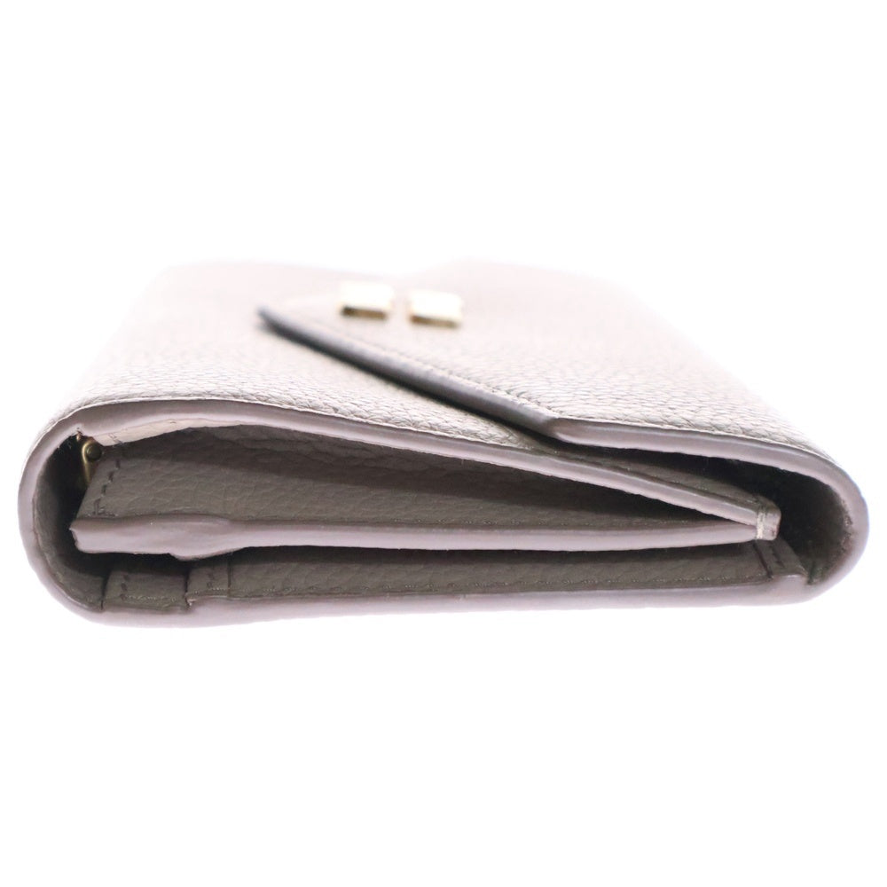 miumiu(ミュウミュウ) ヴィッテロダイノ ロングウォレット ベージュ レザー 長財布