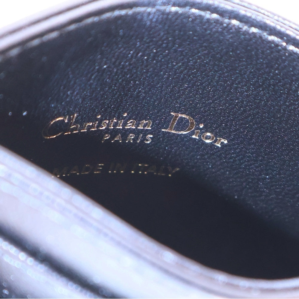 Christian Dior(クリスチャンディオール) ミスディオール グラフィカル カードケース パスケース ブラック ゴールド金具 レザー