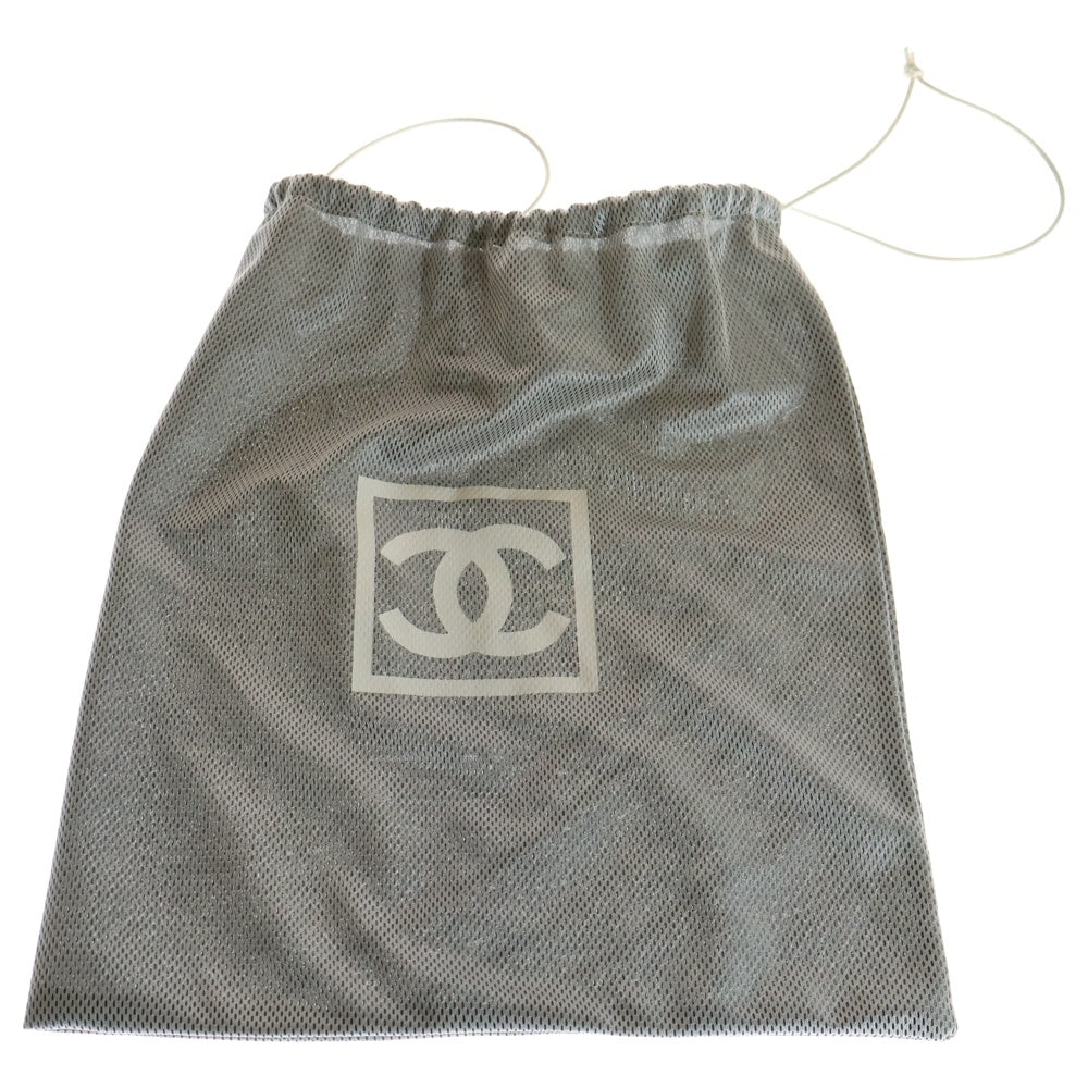 CHANEL(シャネル) ココマーク マフラー ラパン ホワイト×ブラウン オリラグファー