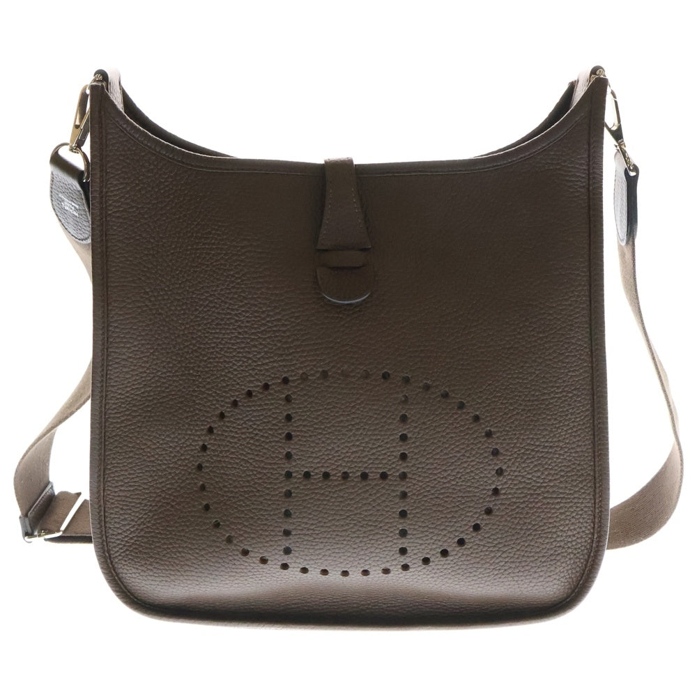 HERMES(エルメス) エヴリン3 PM トロワ トリヨンクレマンス ブラウン ショルダーバッグ シルバー金具 □P刻印