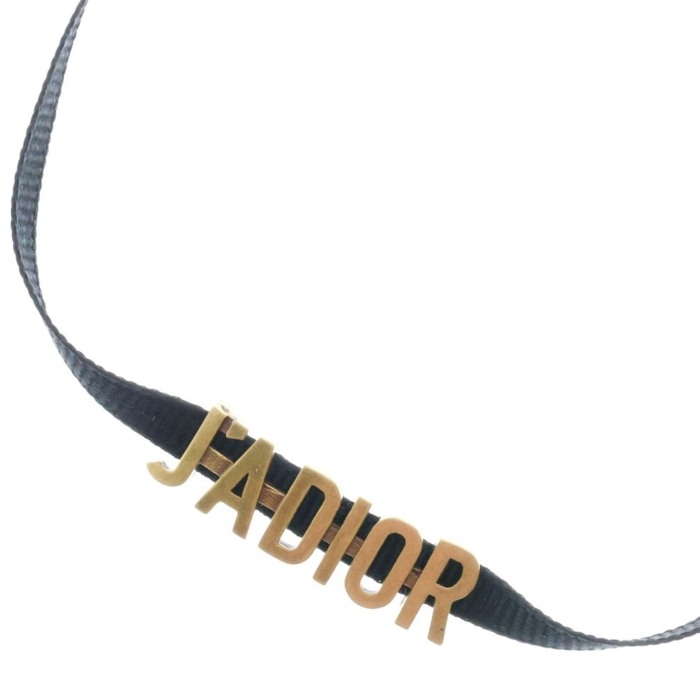 DIOR(ディオール) ジャドール ロゴチョーカー ブラック アクセサリー J'ADIOR ゴールド金具