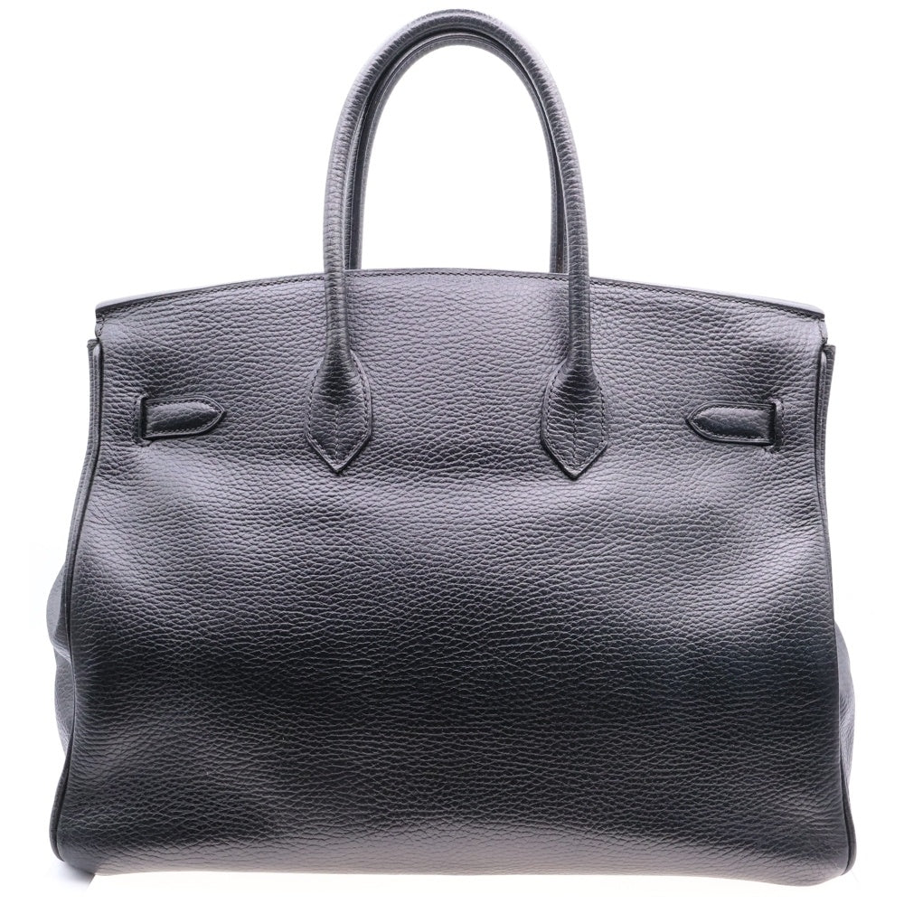 HERMES(エルメス) バーキン35 ブラック アルデンヌ ゴールド金具 □E刻印 ハンドバッグ