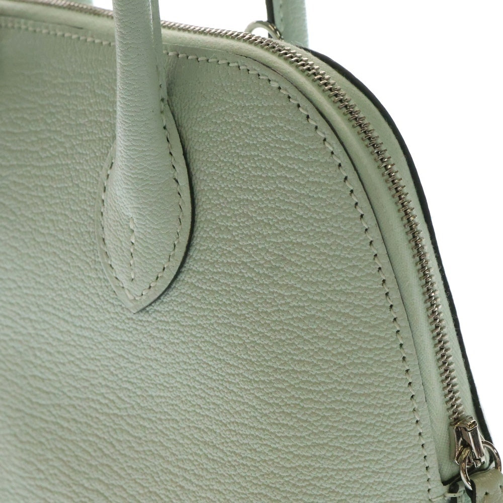 HERMES(エルメス) ボリード1923 ミニ ペパーミント シェーブル シルバー金具 K刻印 2WAY ショルダーバッグ ハンドバッグ