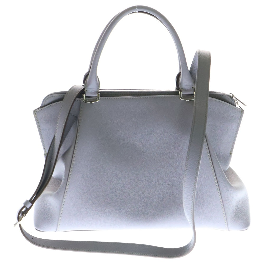 Cartier(カルティエ) Cドゥ 2WAY ハンドバッグ ショルダーバッグ パープル グレー レザー