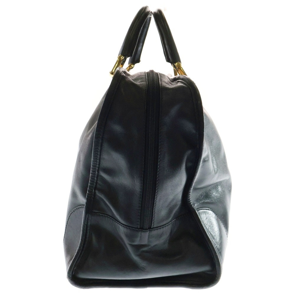 LOEWE(ロエベ) アマソナ40 アナグラムロゴ レザー ハンド ボストンバッグ ゴールド金具 ブラック