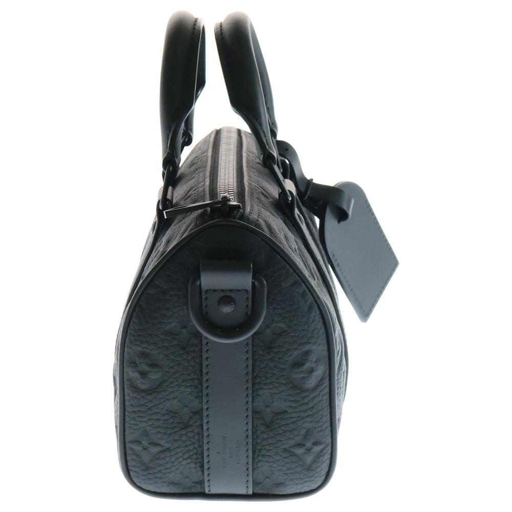 LOUIS VUITTON(ルイヴィトン) モノグラムトリヨン キーポルバンドリエール25 ブラック レザー 2WAY ショルダーバッグ ハンドバッグ M20900 ICタイプ