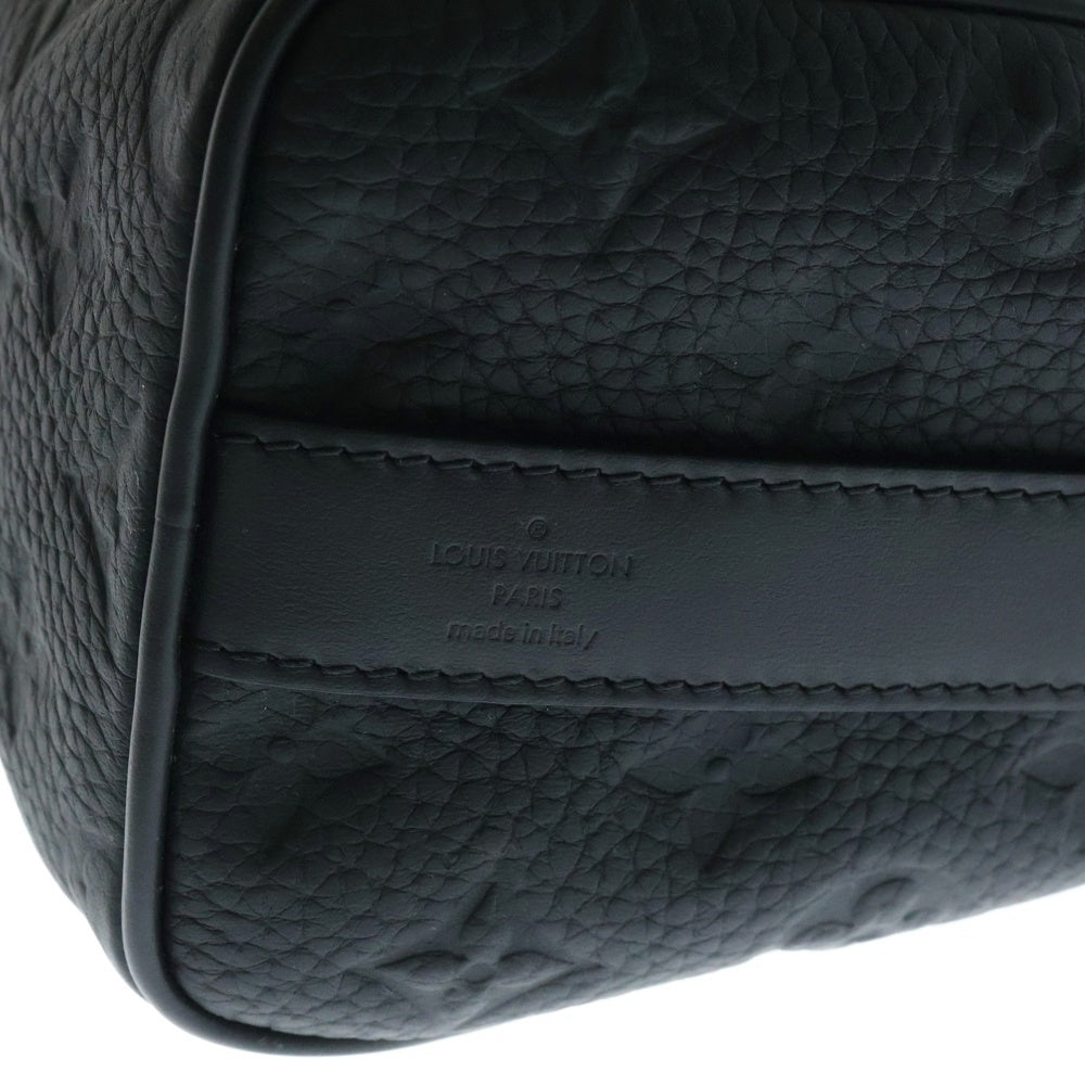 LOUIS VUITTON(ルイヴィトン) モノグラムトリヨン キーポルバンドリエール25 ブラック レザー 2WAY ショルダーバッグ ハンドバッグ M20900 ICタイプ