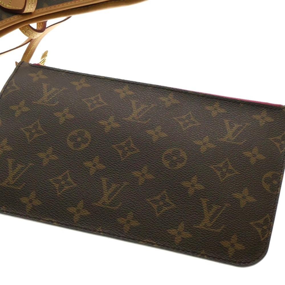 LOUIS VUITTON(ルイヴィトン) ネヴァーフルMM モノグラム PVC レザー ハンド トートバッグ ゴールド金具 ブラウン M41178