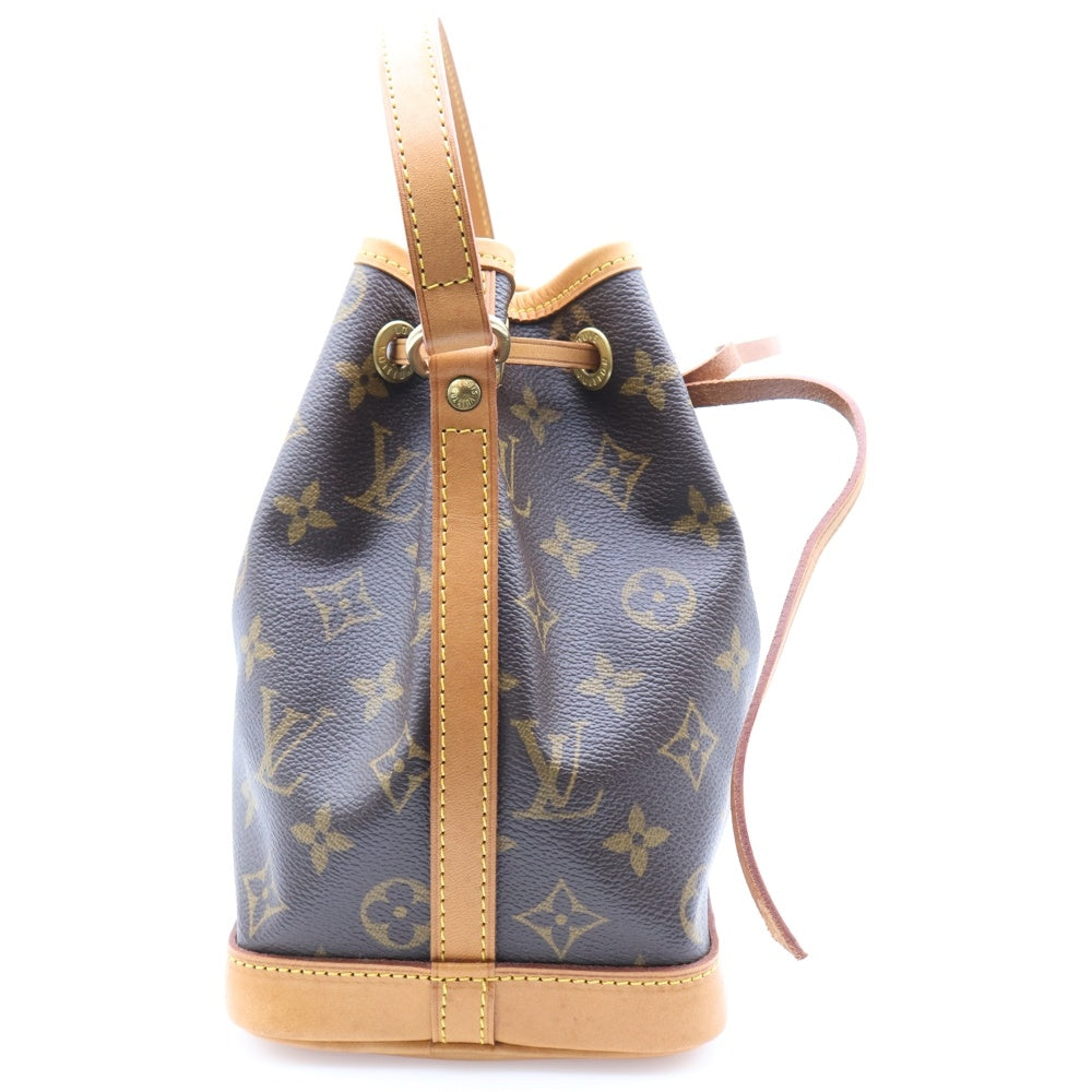 LOUIS VUITTON(ルイヴィトン) モノグラム ミニノエ ハンドバッグ 巾着バッグ ミニバッグ ブラウン ゴールド金具 レザー M42227