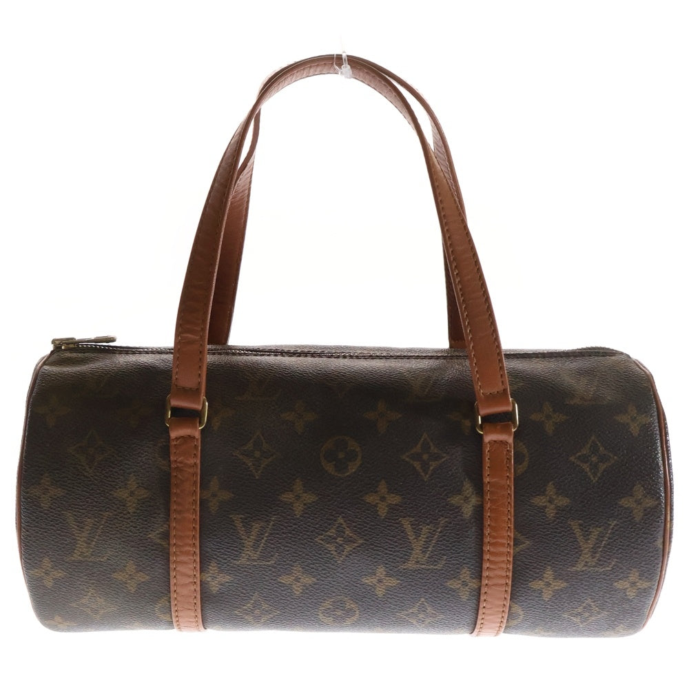 LOUIS VUITTON(ルイヴィトン) モノグラム パピヨン30 ハンドバッグ ミニバッグ ブラウン ゴールド金具 レザー×PVC M51365