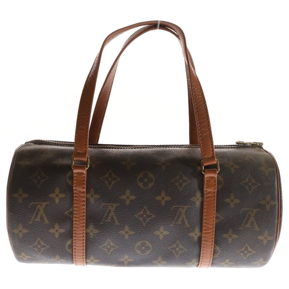 LOUIS VUITTON(ルイヴィトン) モノグラム パピヨン30 ハンドバッグ ミニバッグ ブラウン ゴールド金具 レザー×PVC M51365