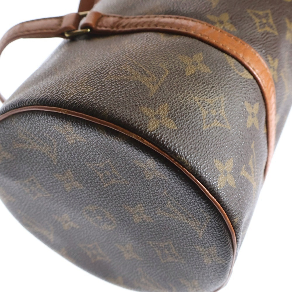 LOUIS VUITTON(ルイヴィトン) モノグラム パピヨン30 ハンドバッグ ミニバッグ ブラウン ゴールド金具 レザー×PVC M51365