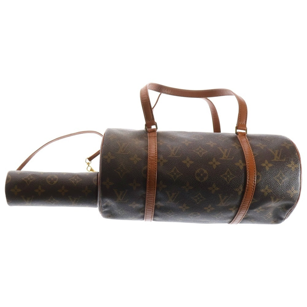 LOUIS VUITTON(ルイヴィトン) モノグラム パピヨン30 ハンドバッグ ミニバッグ ブラウン ゴールド金具 レザー×PVC M51365