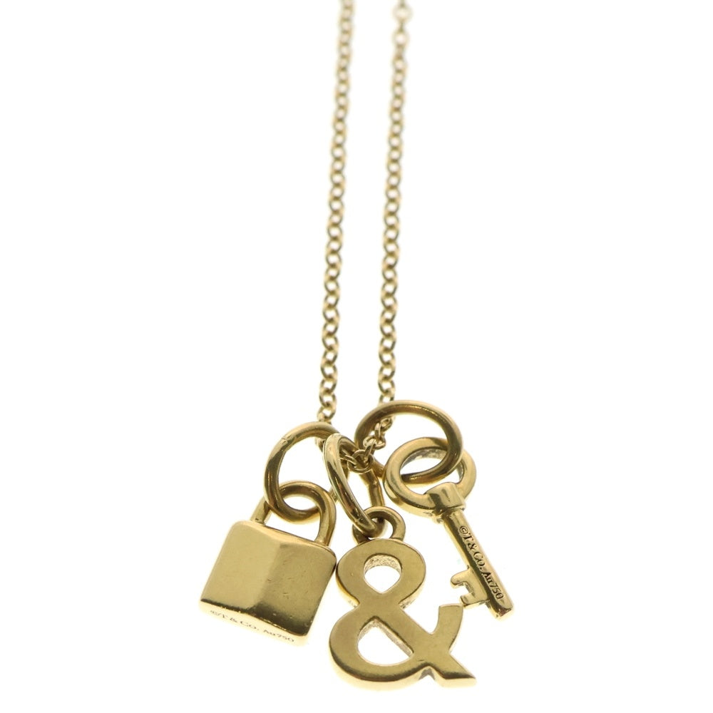TIFFANY&Co(ティファニー) ラブロック&キー ネックレス Au750YG ゴールド