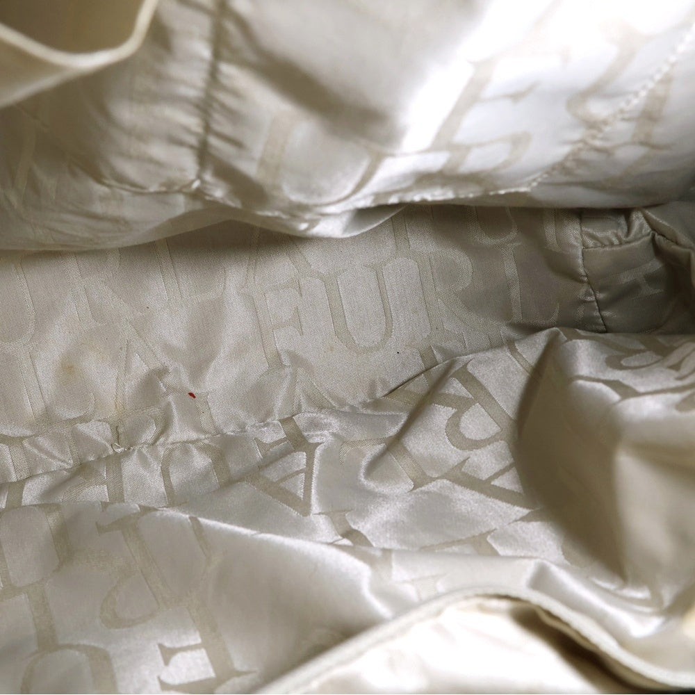 FURLA(フルラ) ハートチャーム付き レザー ハンド トートバッグ ライトブルー/ブラウン レディース