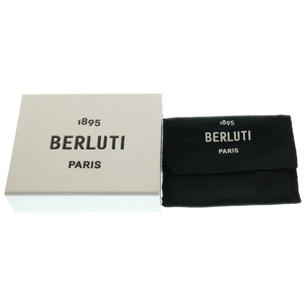 Berluti(ベルルッティ) カリグラフィ マコレ レザーウォレット 二つ折り財布 ブラック