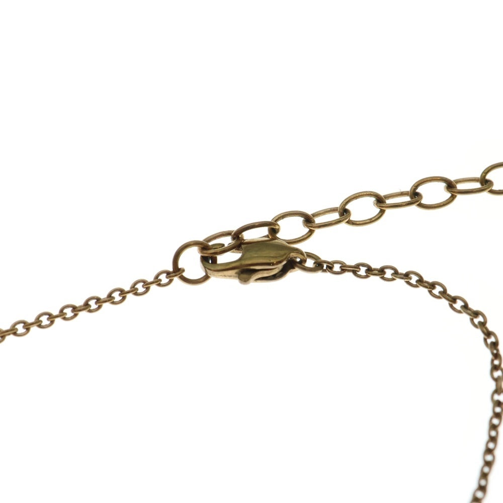 EMPORIO ARMANI(エンポリオアルマーニ) カラビナ ラインストーン チェーンネックレス ゴールド