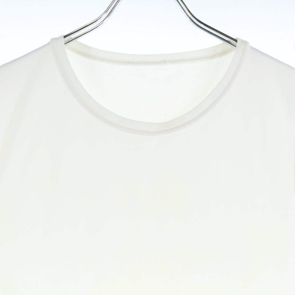 PRADA(プラダ) ラバーロゴ バックポケットデザイン クルーネック ノースリーブ タンクトップ カットソー ホワイト