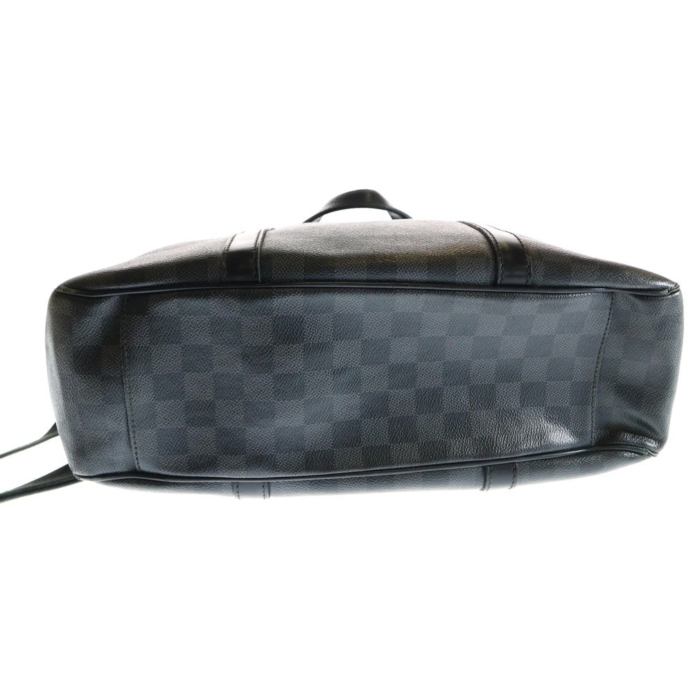LOUIS VUITTON(ルイヴィトン) ダミエ グラフィット タダオ トートバッグ ハンドバッグ ショルダーバッグ ブラック シルバー金具 レザー×PVC N51192