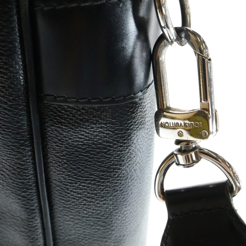 LOUIS VUITTON(ルイヴィトン) ダミエ グラフィット タダオ トートバッグ ハンドバッグ ショルダーバッグ ブラック シルバー金具 レザー×PVC N51192