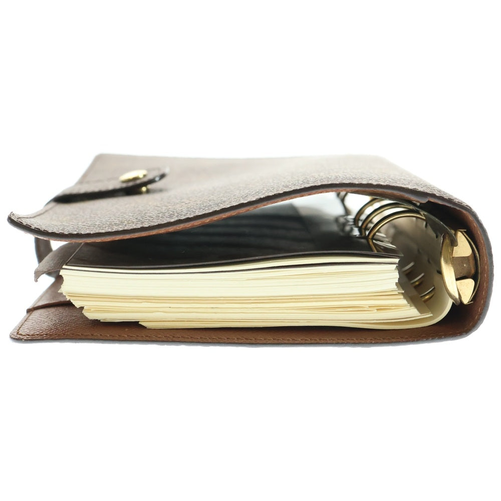 LOUIS VUITTON(ルイヴィトン) モノグラム アジェンダGM ブックカバー 手帳カバー バインダー ブラウン PVC ゴールド金具 R20106