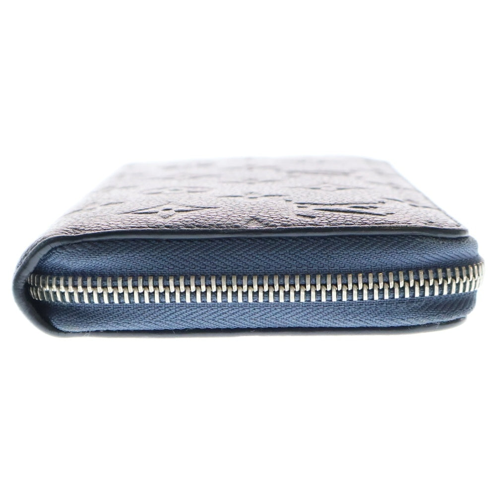 LOUIS VUITTON(ルイヴィトン) モノグラム・アンプラント ジッピーウォレット ロングウォレット 長財布 カードケース メタリックネイビー シルバー金具 レザー M80958