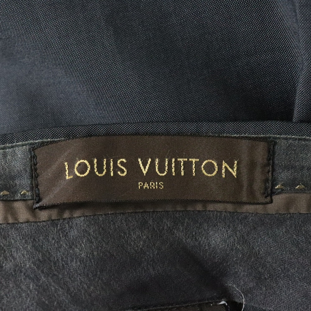 LOUIS VUITTON(ルイヴィトン) セットアップスーツ モヘア混 ウール 3B テーラードジャケット 1タック スラックスパンツ グレー
