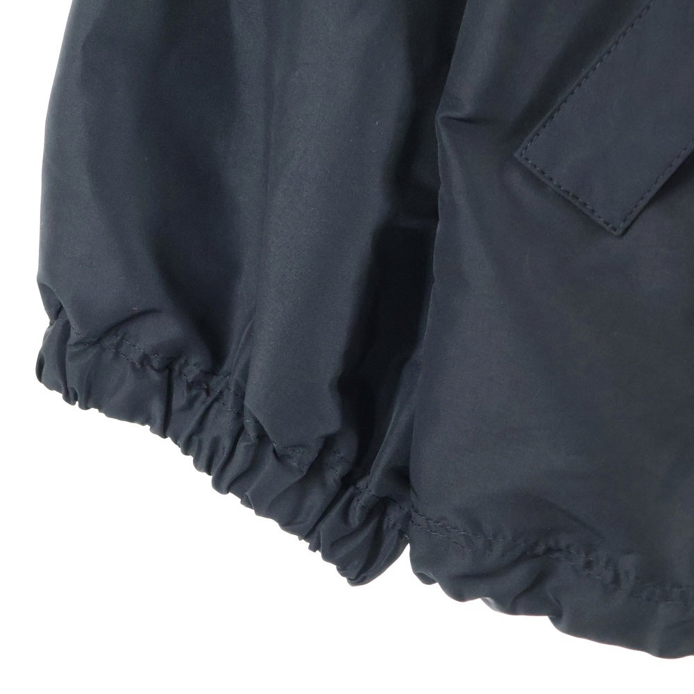BALENCIAGA(バレンシアガ) 23SS BBロゴ プリント スナップボタン ジップアップ ナイロン ジャケット ブラック 704491