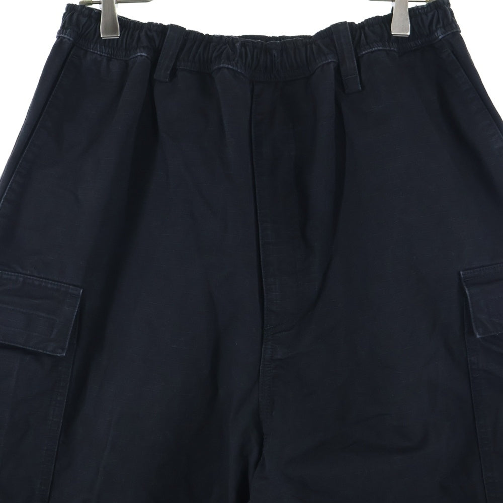 BALENCIAGA(バレンシアガ) 23SS ドローストリング カーゴ ワイドストレート パンツ ブラック 698940