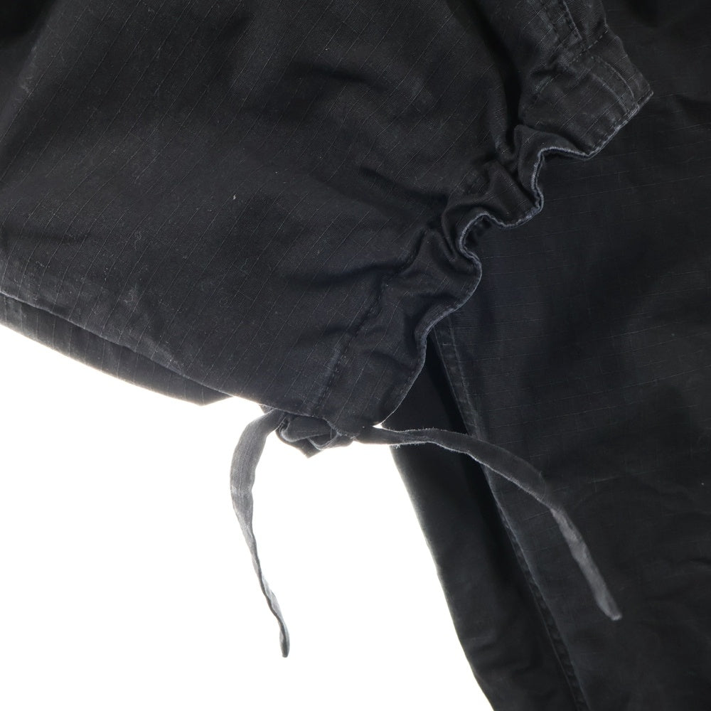 BALENCIAGA(バレンシアガ) 23SS ドローストリング カーゴ ワイドストレート パンツ ブラック 698940