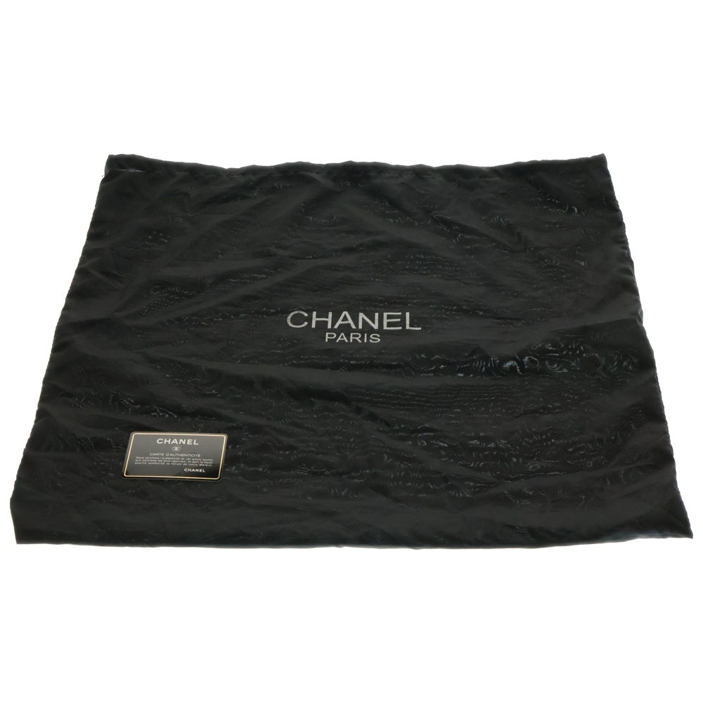CHANEL(シャネル) ココマーク スモッキングデニムレザー切替チェーントートバッグ ネイビー レディース