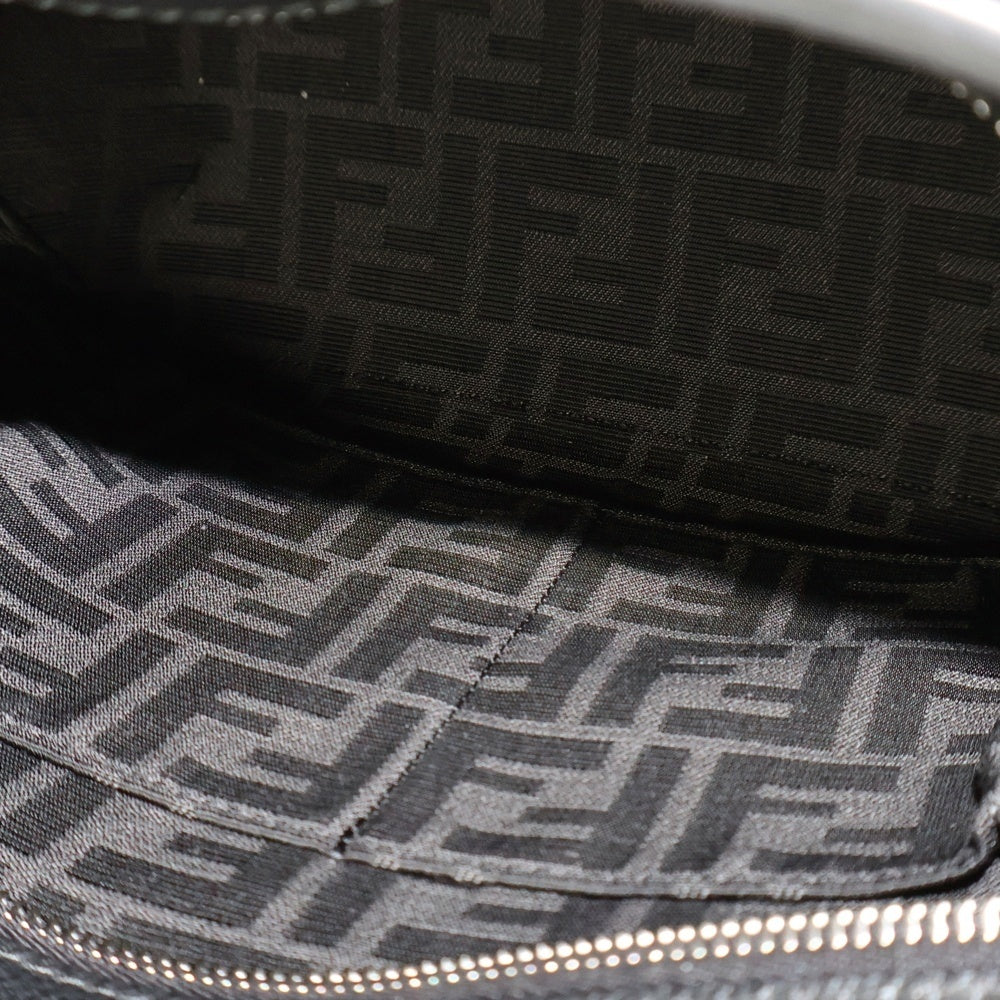 FENDI(フェンディ) FFスクエア レザーショッピングバッグ ハンドバッグ ブラック 7VA658