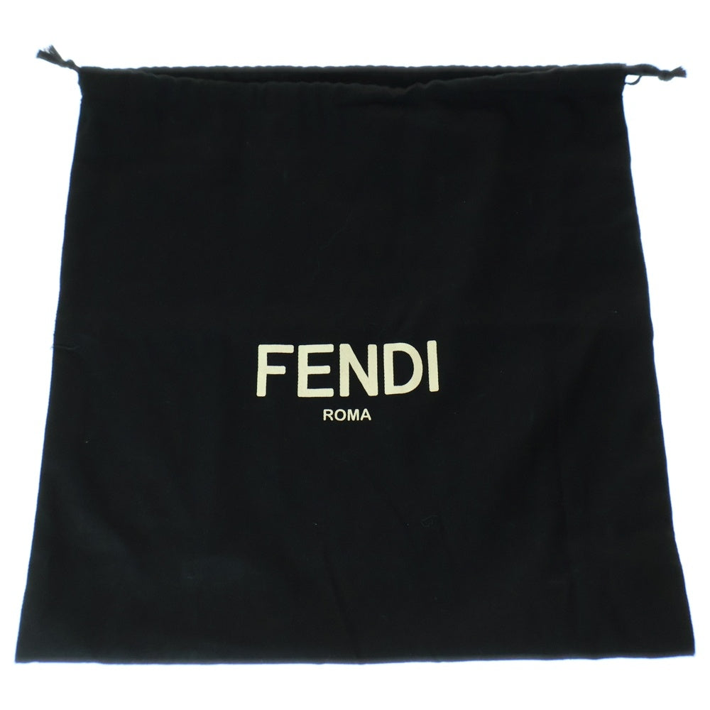 FENDI(フェンディ) FFスクエア レザーショッピングバッグ ハンドバッグ ブラック 7VA658