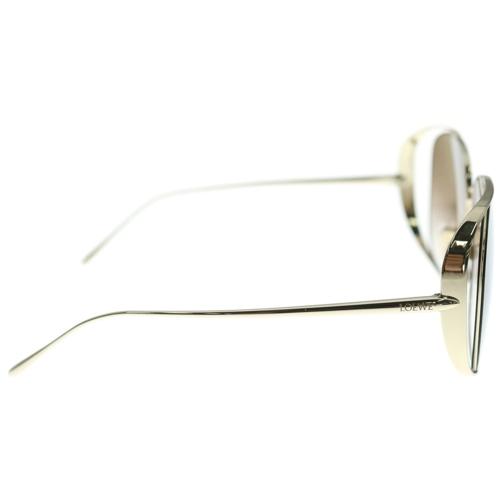 LOEWE(ロエベ) ロゴテンプル カレーレンズサングラス アイウェア ブラウン/ゴールド LW40148U