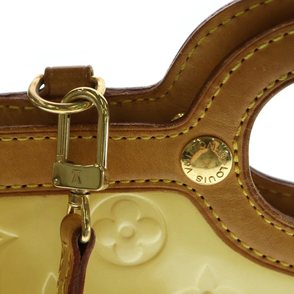 LOUIS VUITTON(ルイヴィトン) ヴェルニ ロクスバリードライブ ペルル 2WAYバッグ ハンドバッグ ショルダーバッグ ブラウン×ライトイエロー レザー×パテント M91374 ゴールド金具