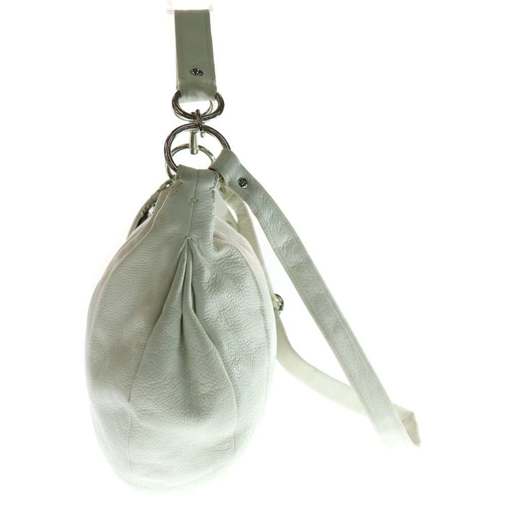 COACH(コーチ) オールドコーチ 牛革 ワンショルダーバッグ ハンドバッグ ホワイト レザー ホワイト シルバー