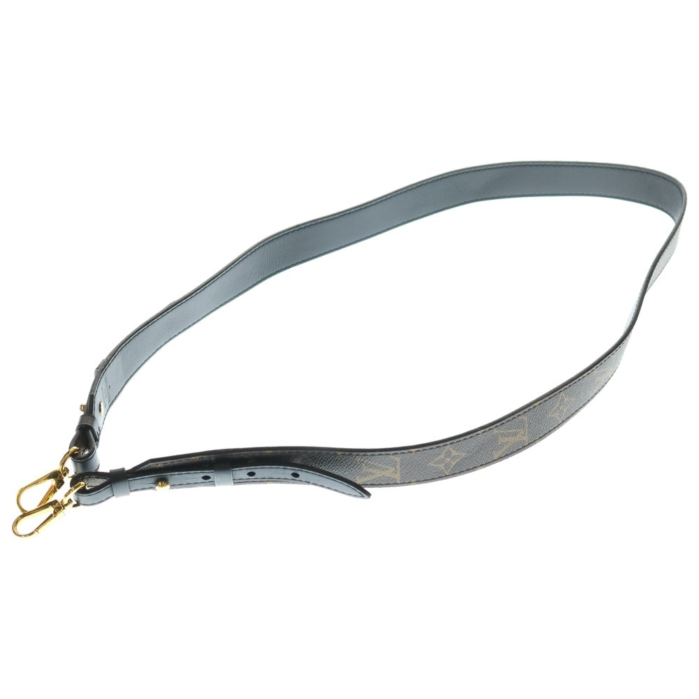 LOUIS VUITTON(ルイヴィトン) モノグラム ショルダーストラップ XL レザー ブラウン ブラック J02331 ゴールド金具