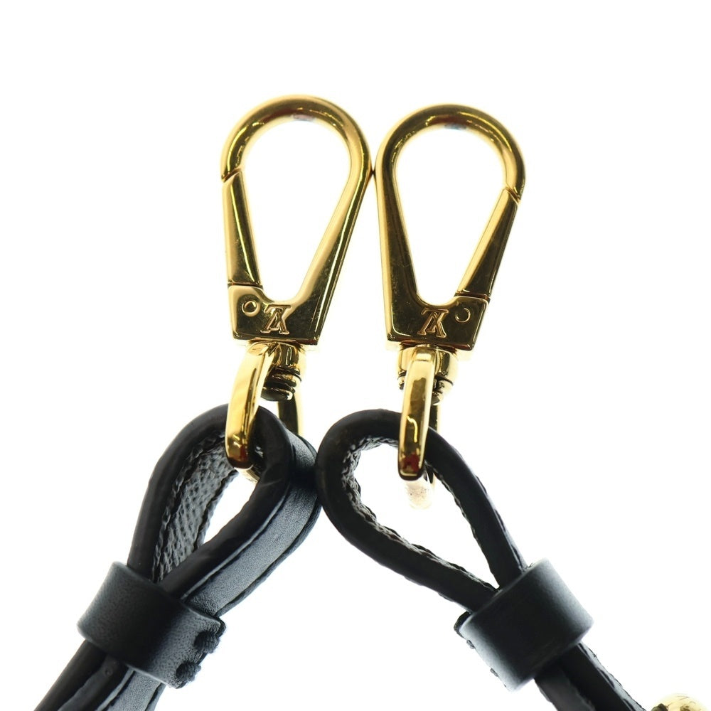 LOUIS VUITTON(ルイヴィトン) モノグラム ショルダーストラップ XL レザー ブラウン ブラック J02331 ゴールド金具