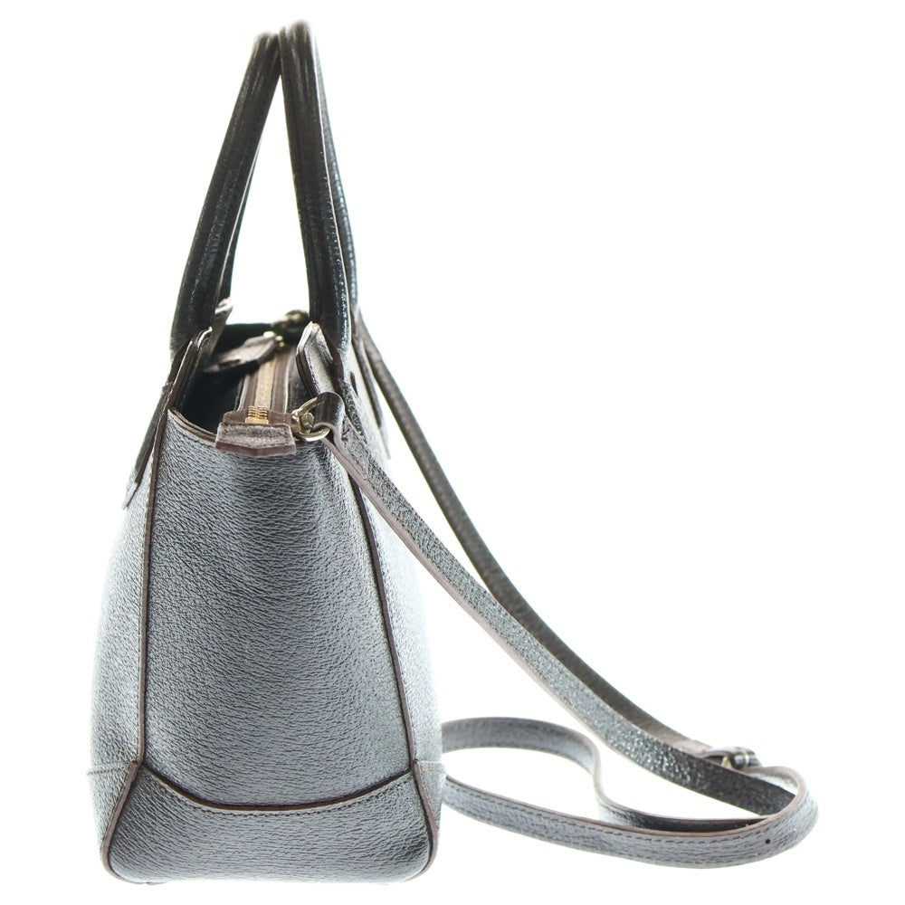 Vivienne Westwood(ヴィヴィアンウエストウッド) オーブ 2WAYバッグ ハンドバッグ ショルダーバッグ ブラウン レザー ゴールド金具