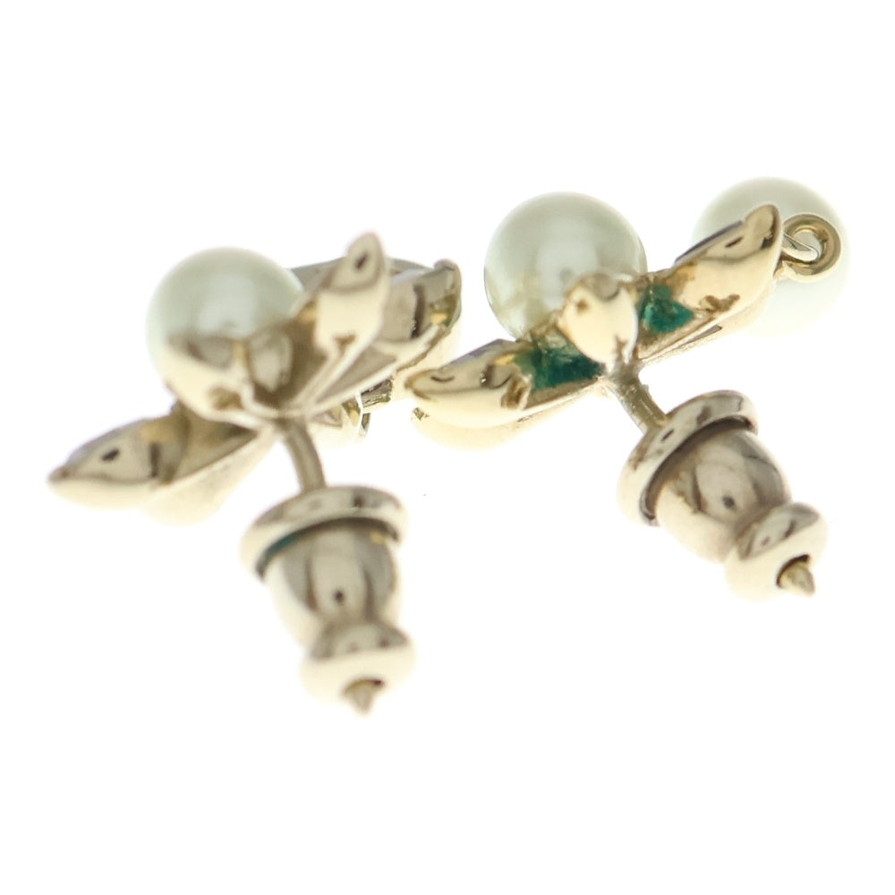 Christian Dior(クリスチャンディオール) Bloom in Dior CDロゴ フラワーモチーフ ピアス ゴールド