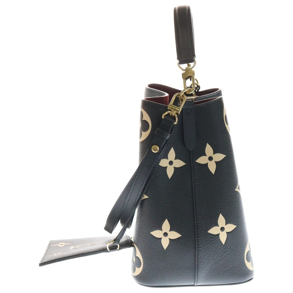 LOUIS VUITTON(ルイヴィトン) モノグラムアンプラント ネオノエMM 2WAY レザーハンドバッグ ショルダーバッグ ブラック/ベージュ M45497 レディース