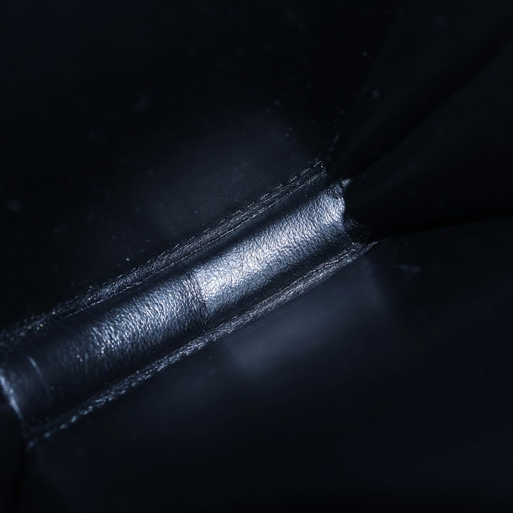 PRADA(プラダ) ブラッシュドレザー ミニポーチ チェーンバッグ ショルダーバッグ ミニバッグ ブラック レザー 1NR003 シルバー金具 レディース