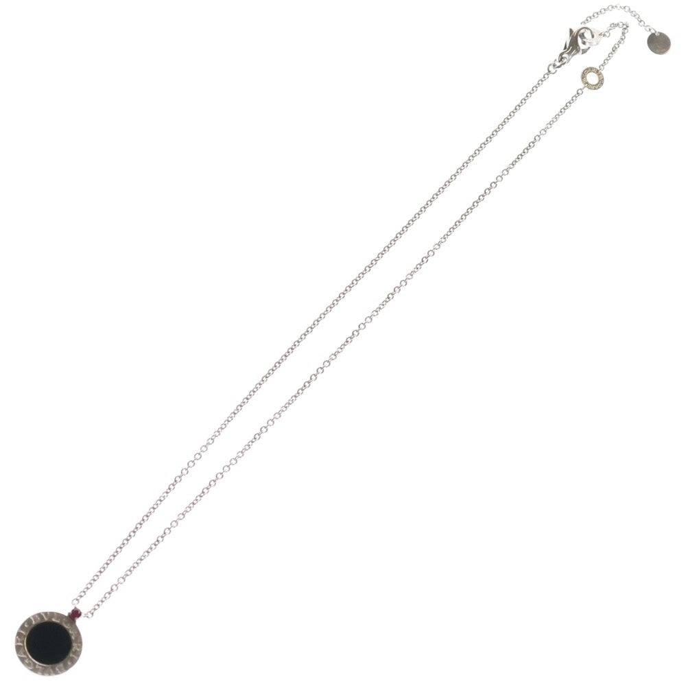 BVLGARI(ブルガリ) セーブザチルドレン 1Pルビー オニキス ネックレス シルバー SV925 アクセサリー レディース