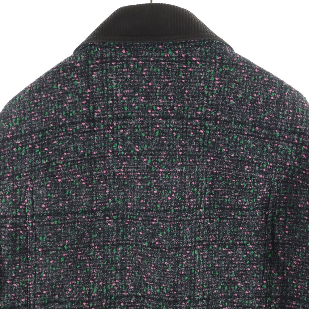 LOUIS VUITTON(ルイヴィトン) ツイード ガーデニング ワークウェアジャケット マルチカラー ウール×ポリエステル #46 1AILO7 RM252M WYS HTB61W CA36929