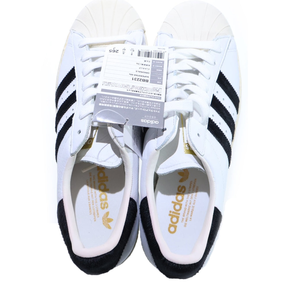 adidas(アディダス) SUPER STAR 80s スーパースター スニーカー ホワイト キャンバス