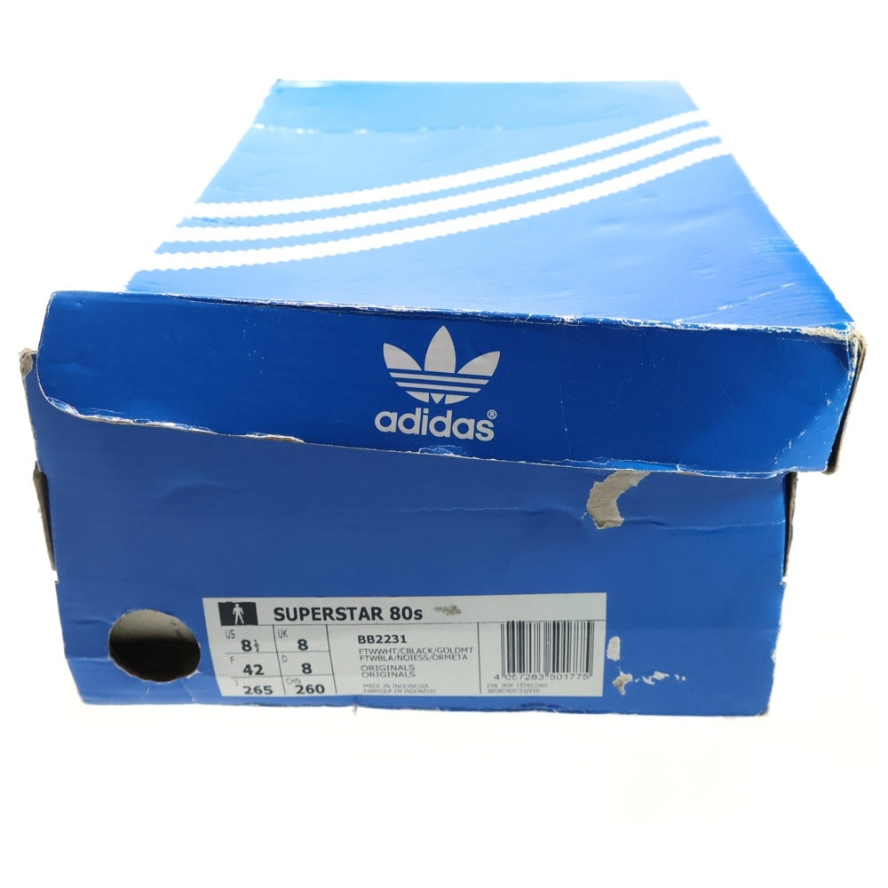 adidas(アディダス) SUPER STAR 80s スーパースター スニーカー ホワイト キャンバス